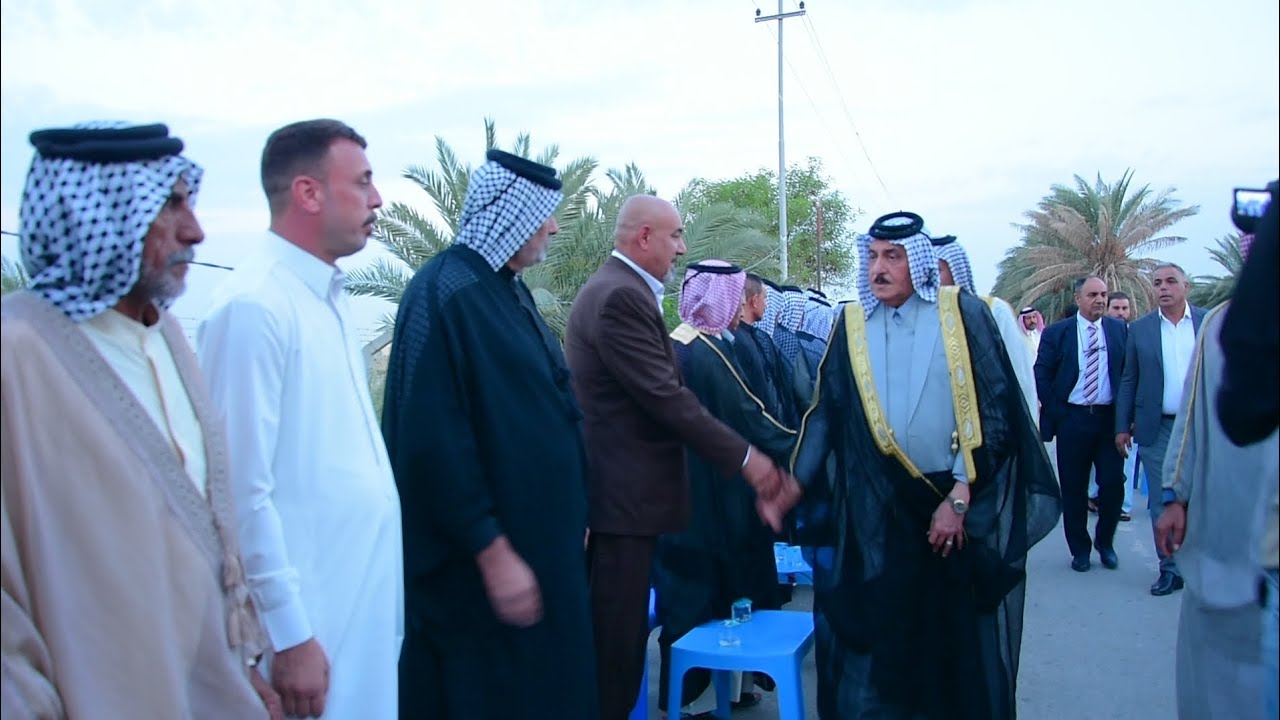 حضور سمو الامير معد جاسم مزهر السمرمد أمير قبائل زبيد وعدد من والعشائر والشخصيات في مضيف الشيخ سالم 