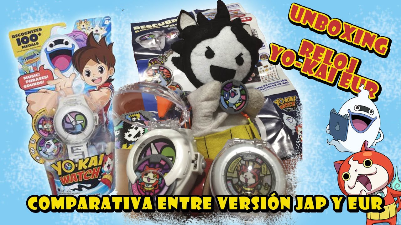 EspalTinyan nos trae el Reloj Yo-kai Watch europeo y lo comparamos con el japo