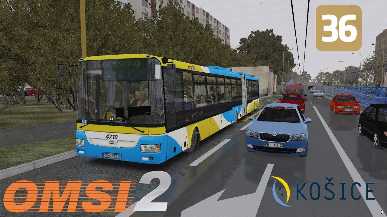 OMSI 2 Košice L36 Madridská - Moskovská & SOR NB 18 City #4710