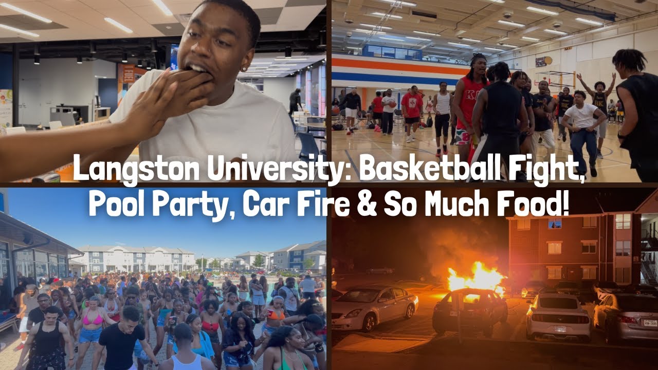 The Wildest Week Ever at Langston University: Basketball Fight, Pool Party, Car Fire & So Much Food!