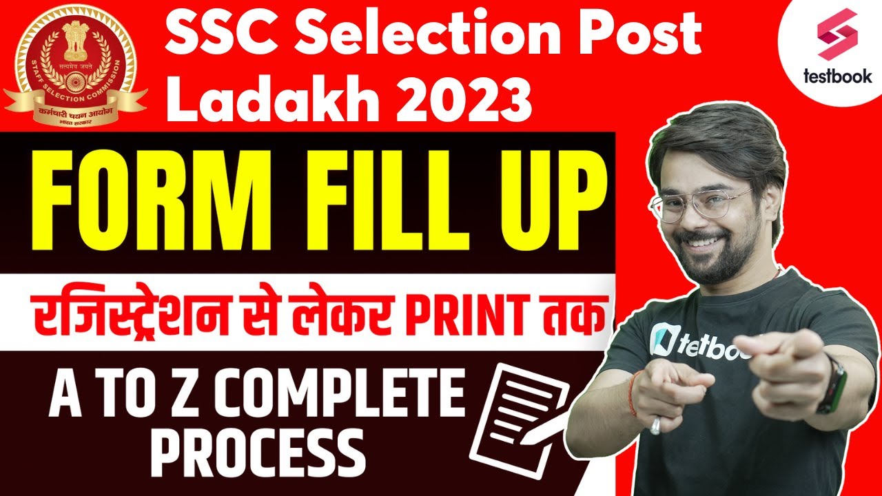 SSC Selection Post Ladakh Form Fill Up 2023 | How to Fill SSC Selection Post Online Form 2023