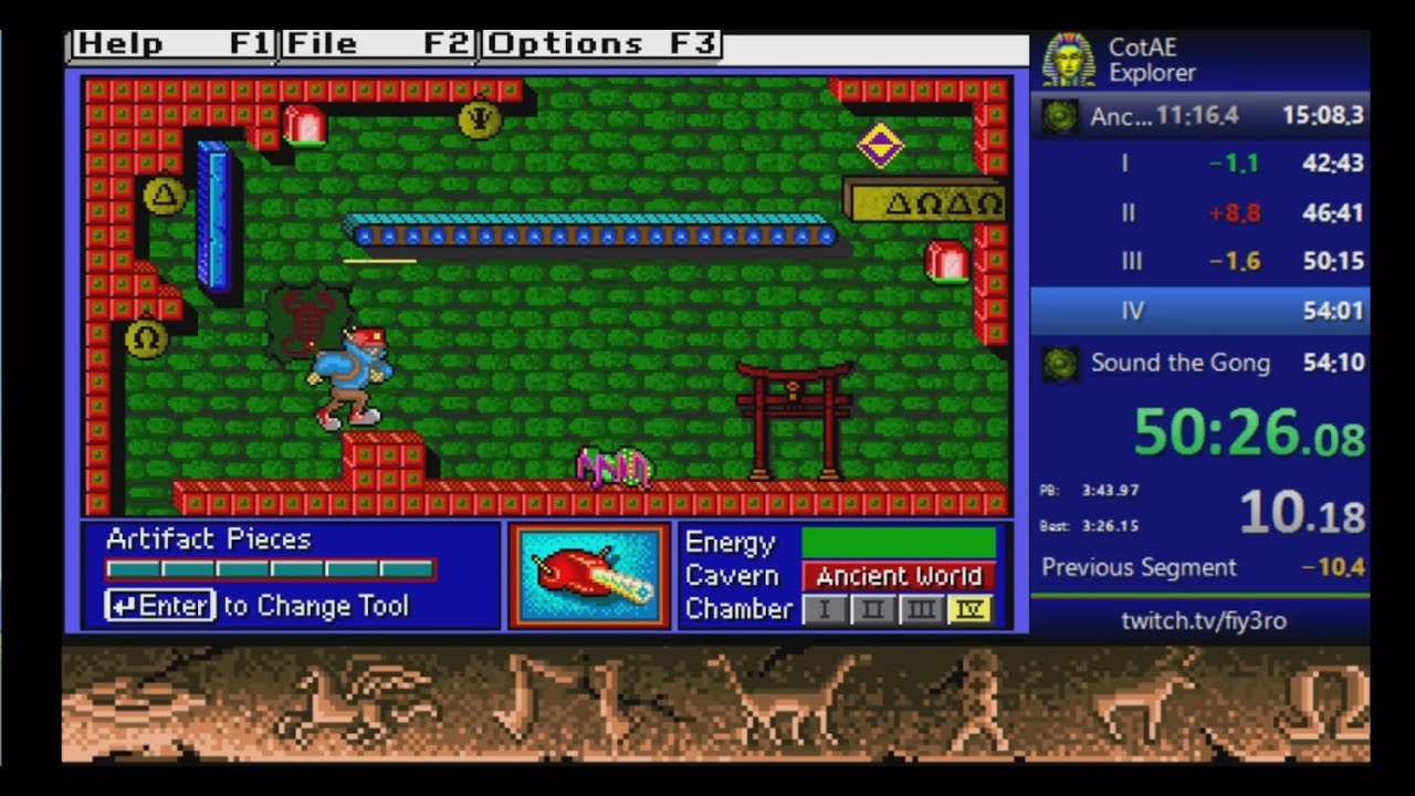 Challenge of the Ancient Empires! Explorer% speedrun WR [53:48]