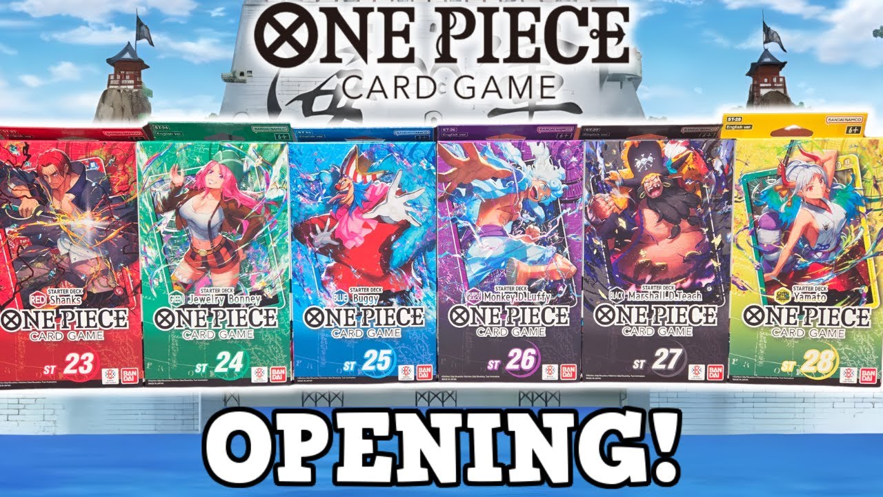 The BEST One Piece Starter Decks To Buy! (ST 23-28 Opening)