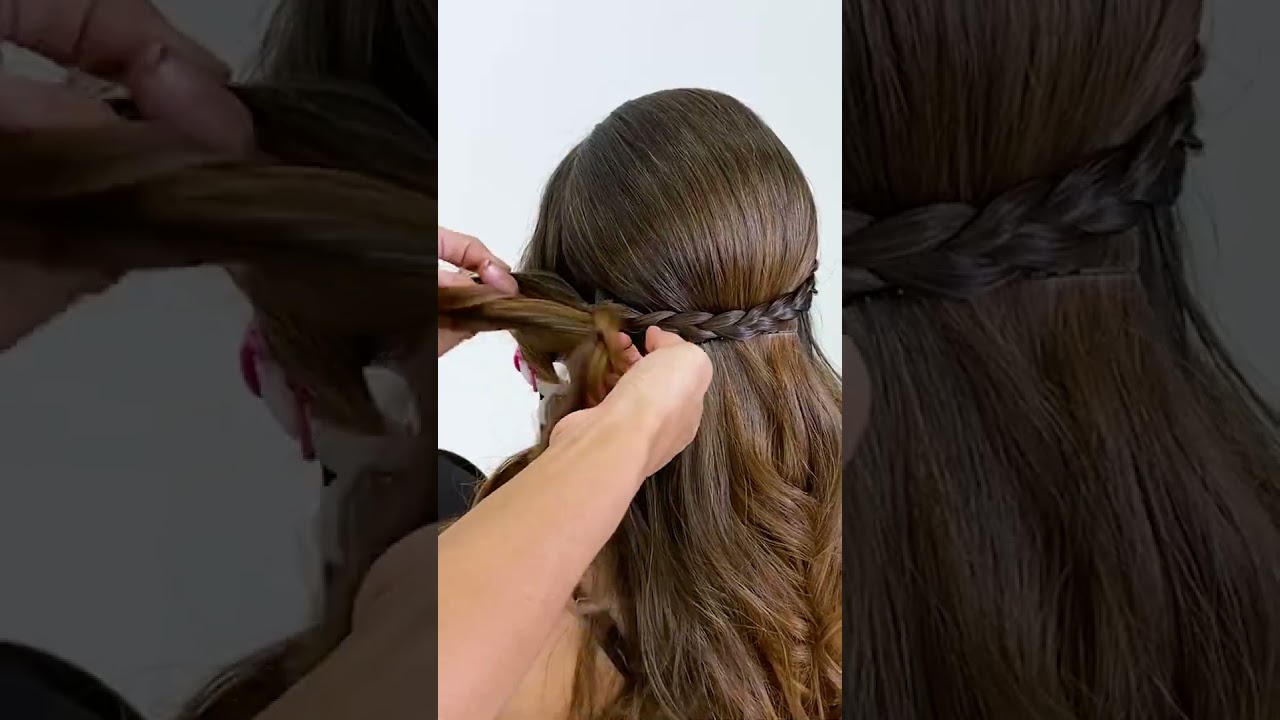 Penteado lindo e f&aacute;cil para cabelo longo