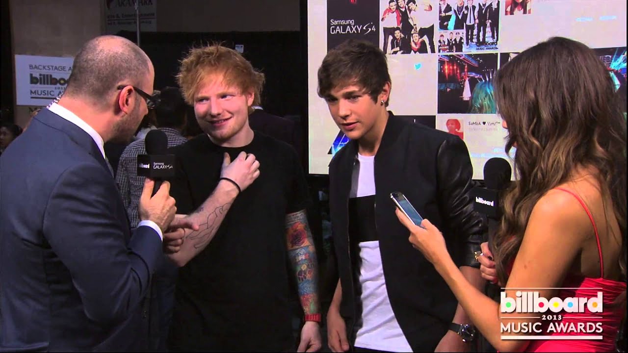 Ed Sheeran Backstage at the Billboard Music Awards 2013