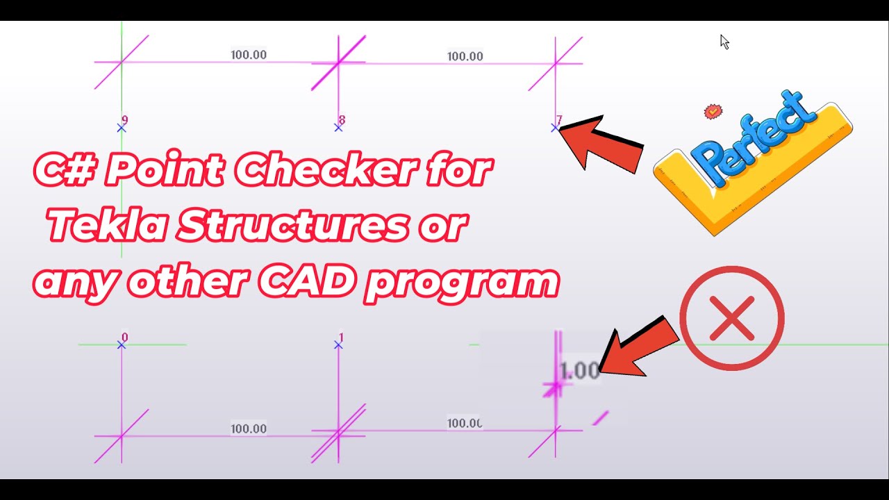 C# Point Checker for Tekla Structures or any other CAD program