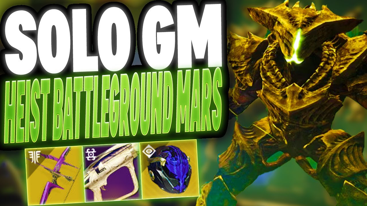 Solo Flawless Grandmaster Nightfall Heist Battleground Mars (Void Hunter) (Season Of Witch)