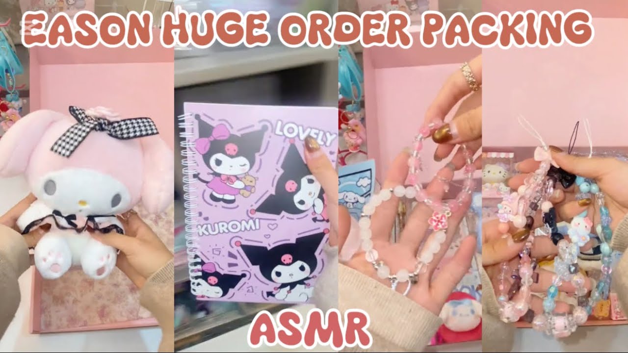EASON HUGE ORDER PACKING 😻✨(ASMR)||TWO SCOOPS ORDER PACKING 💗||SMALL BUSINESS 