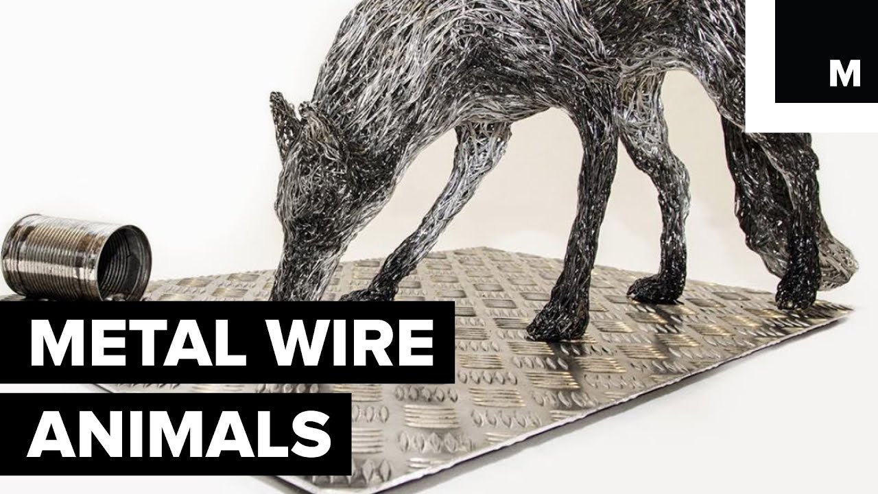 These Aren't Doodles of Animals — They're Life-sized Metal Sculptures
