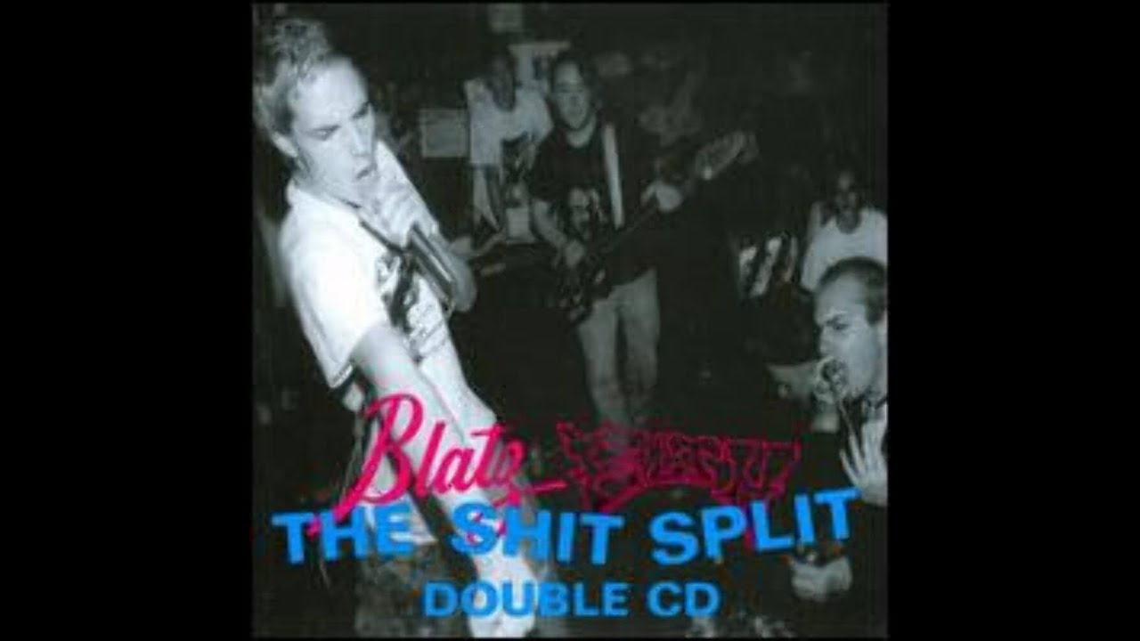 BLATZ - SHIT SPLIT CD DISCOGRAPHY VERSION - 1996 LO - OAKLAND BAY AREA PUNK - GR'UPS DEAD AND GONE