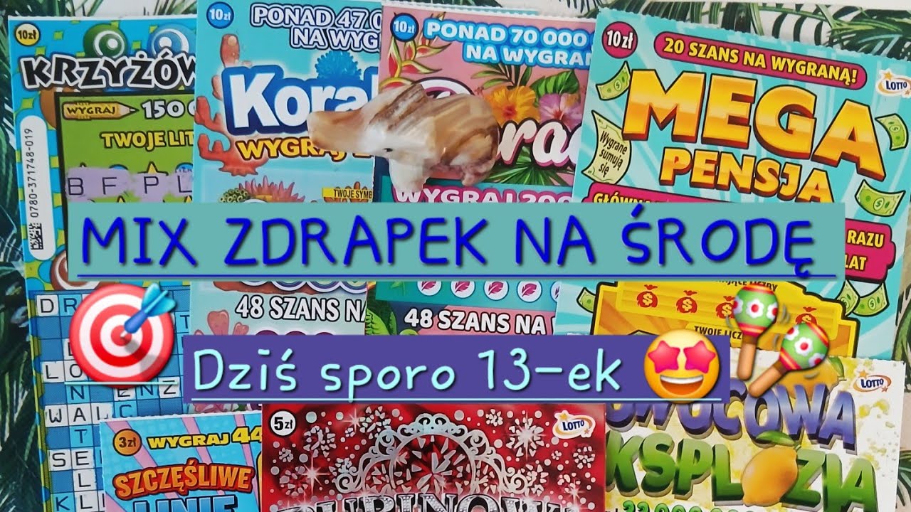 MIX ZDRAPEK NA ŚRODĘ ☃️🥶 COŚ WPADŁO 😅 #zdrapki #zdrapkilotto #lotto #scratchcards #scratch #wygrana 