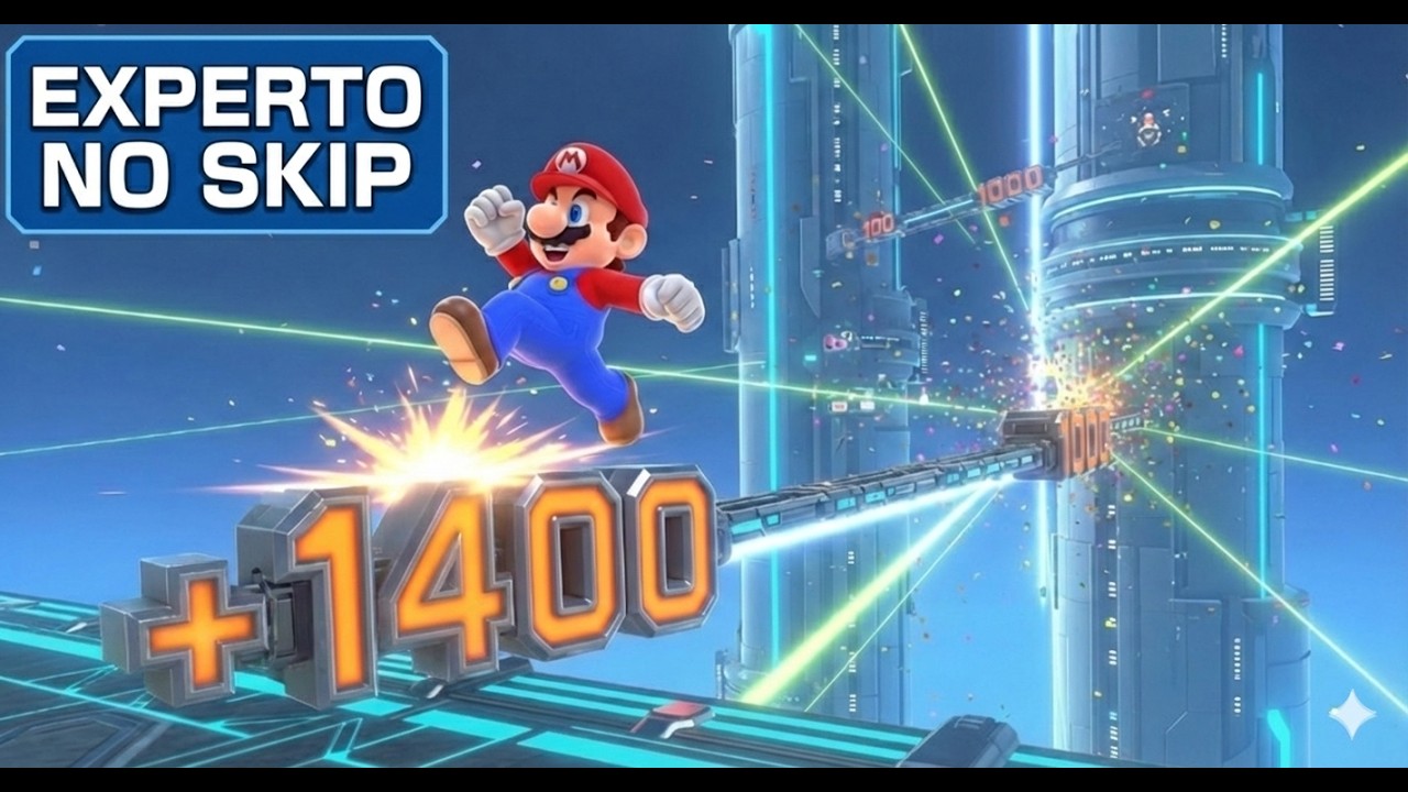 Más de 1400 niveles SIN SKIP EXPERTO | Super Mario Maker 2