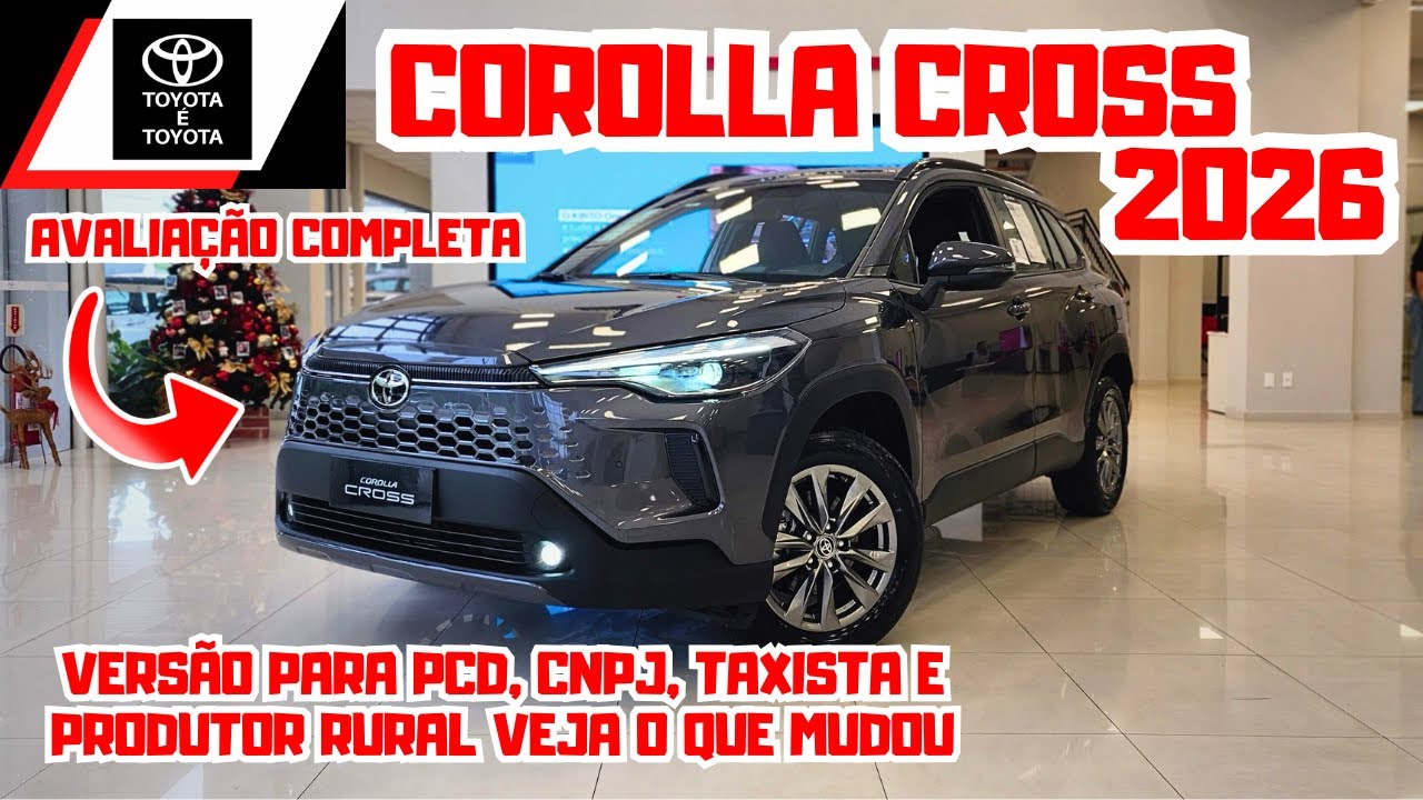 NOVO TOYOTA COROLLA CROSS XR 2026 2.0 FLEX | Teve Mudanças? Mudou acessórios? Tire suas Dúvidas 🚘⛽️