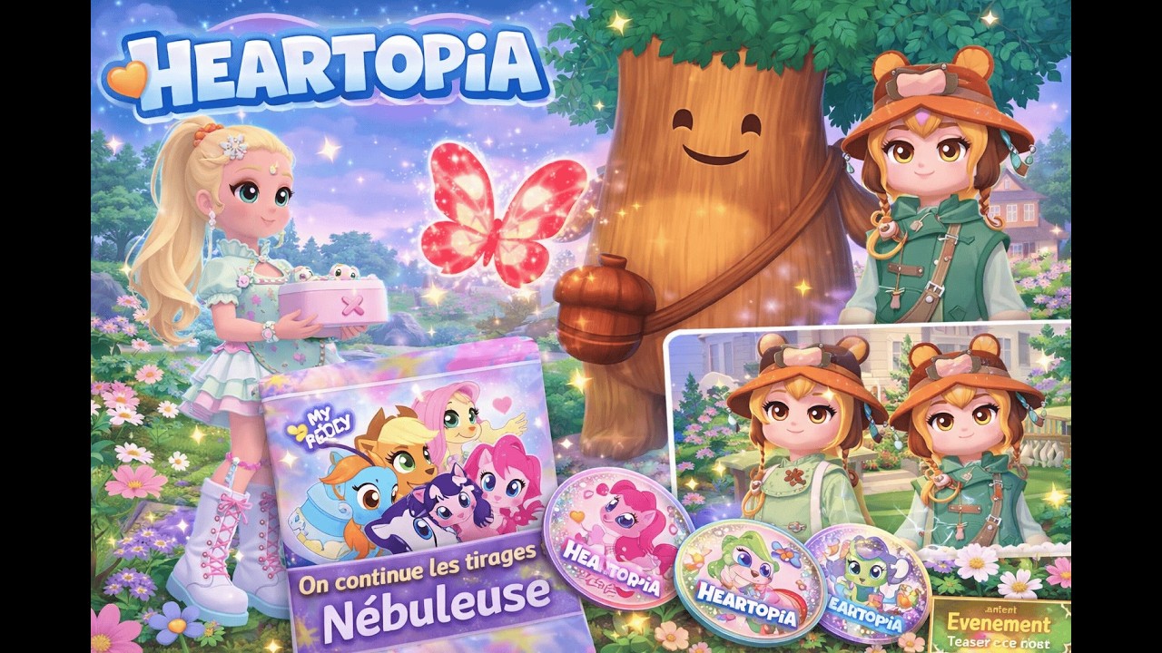 Heartopia 💗 | Papillon Cristallin & teaser du possible printemps #heartopia #cozygaming #cozy