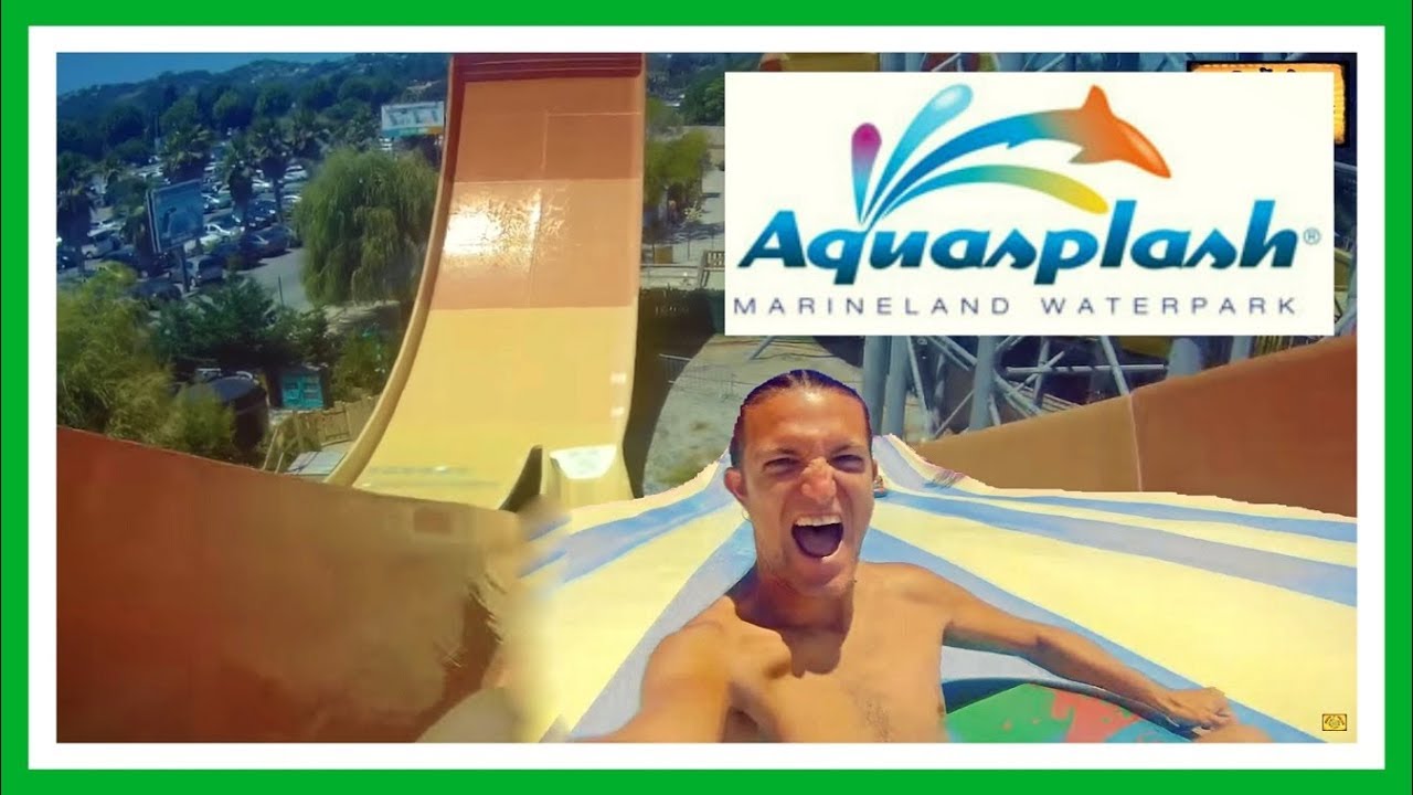 🌊 AQUASPLASH ANTIBES ¡¡Todos los Toboganes!! ✅ Marineland | Costa Azul | France | Water Park