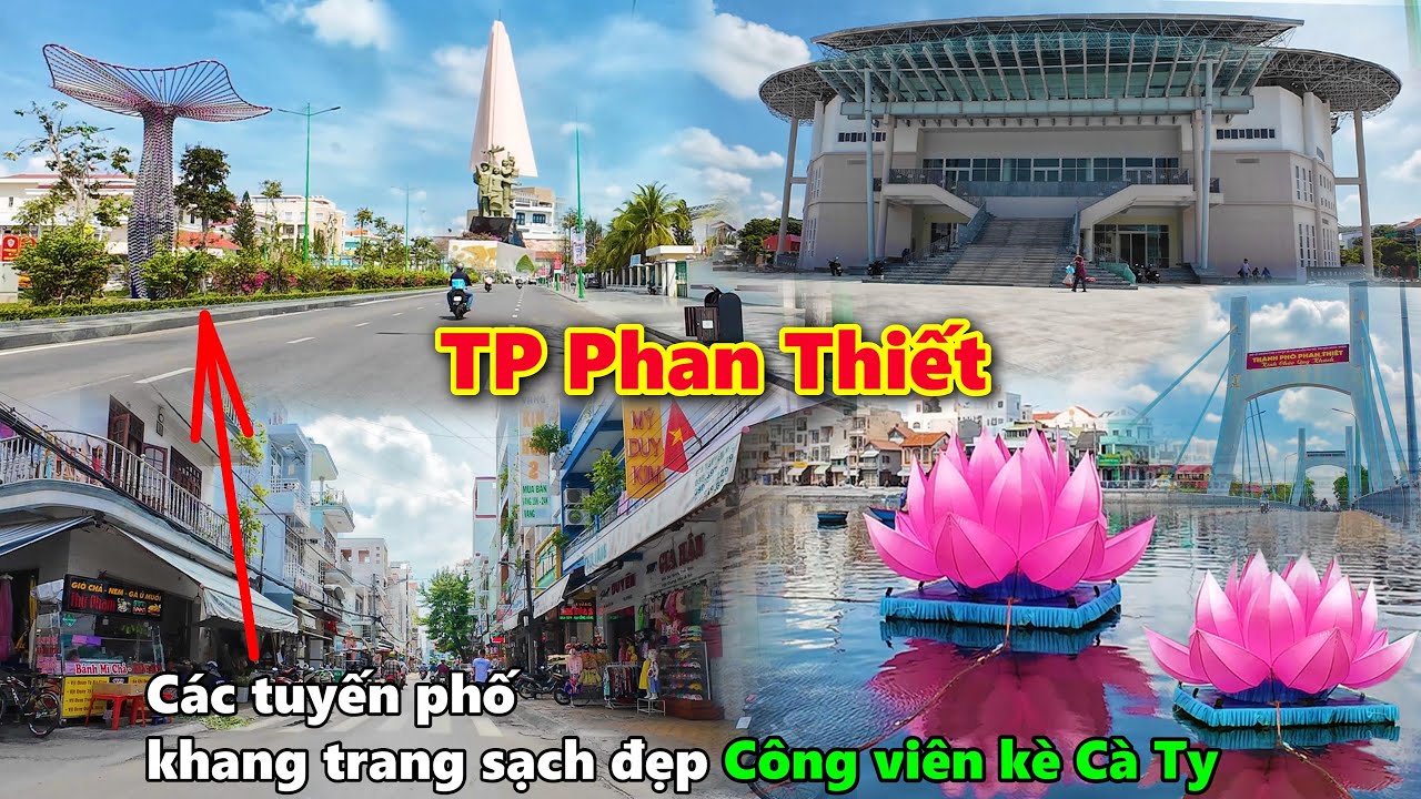 Các tuyến phố Phan Thiết sạch đẹp khang trang, mở rộng lát đá vỉa hè, Công viên Cà Ty sắp hoàn thành