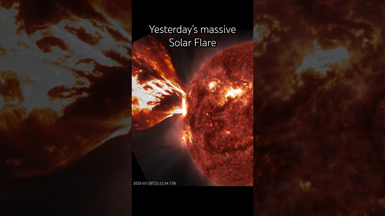 Massive solar flare, yesterday. Further strong solar activity likely!