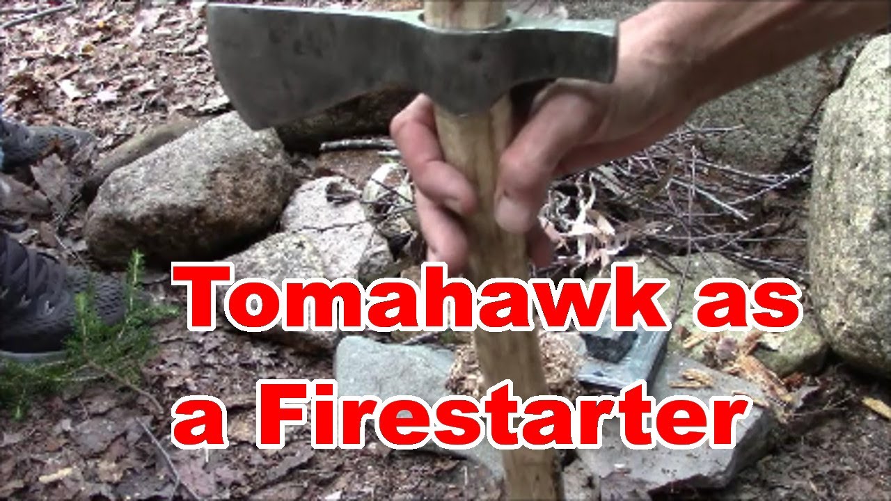 Make Fire w/ Ax or Tomahawk.  Bushcraft Survival Skills
