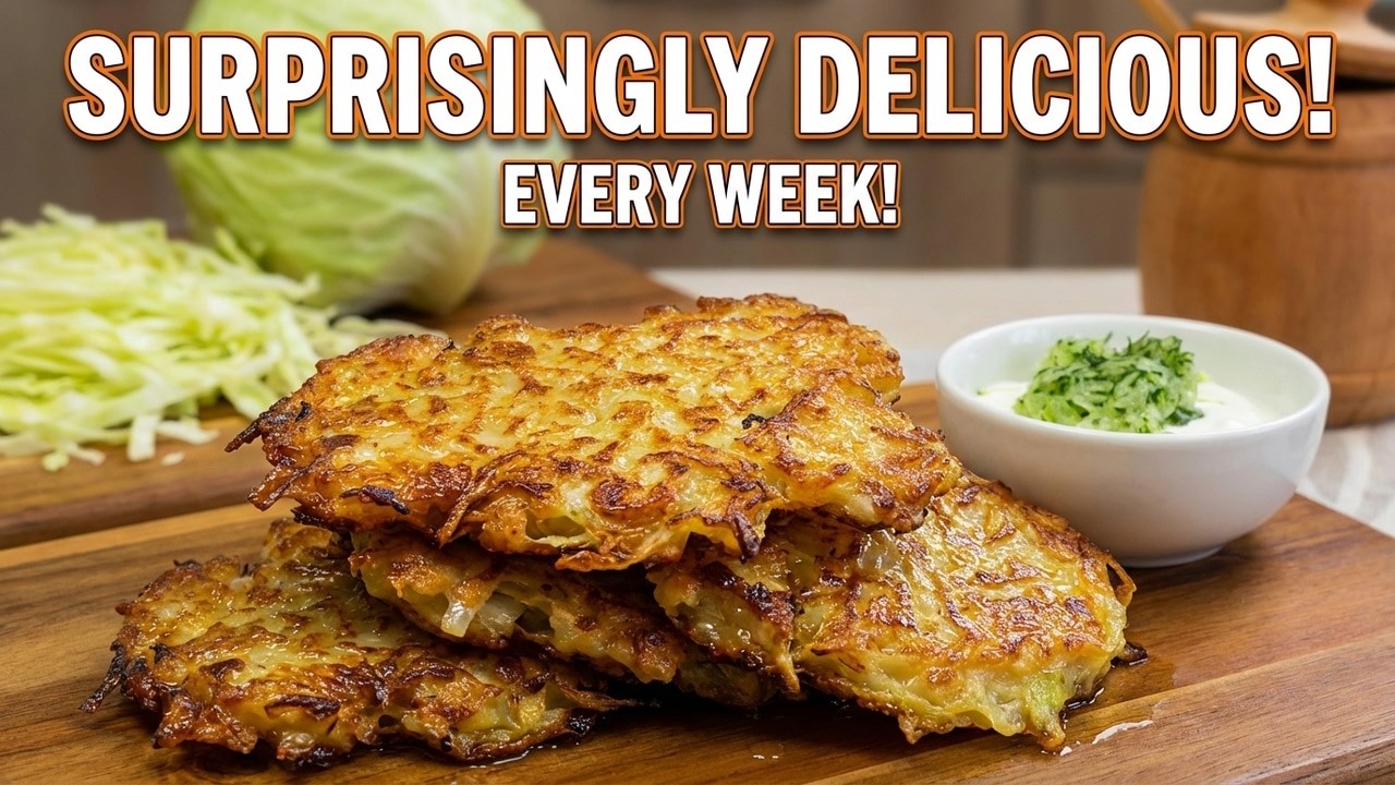 The secret to crispy cabbage: Just mix 3 eggs and cabbage.