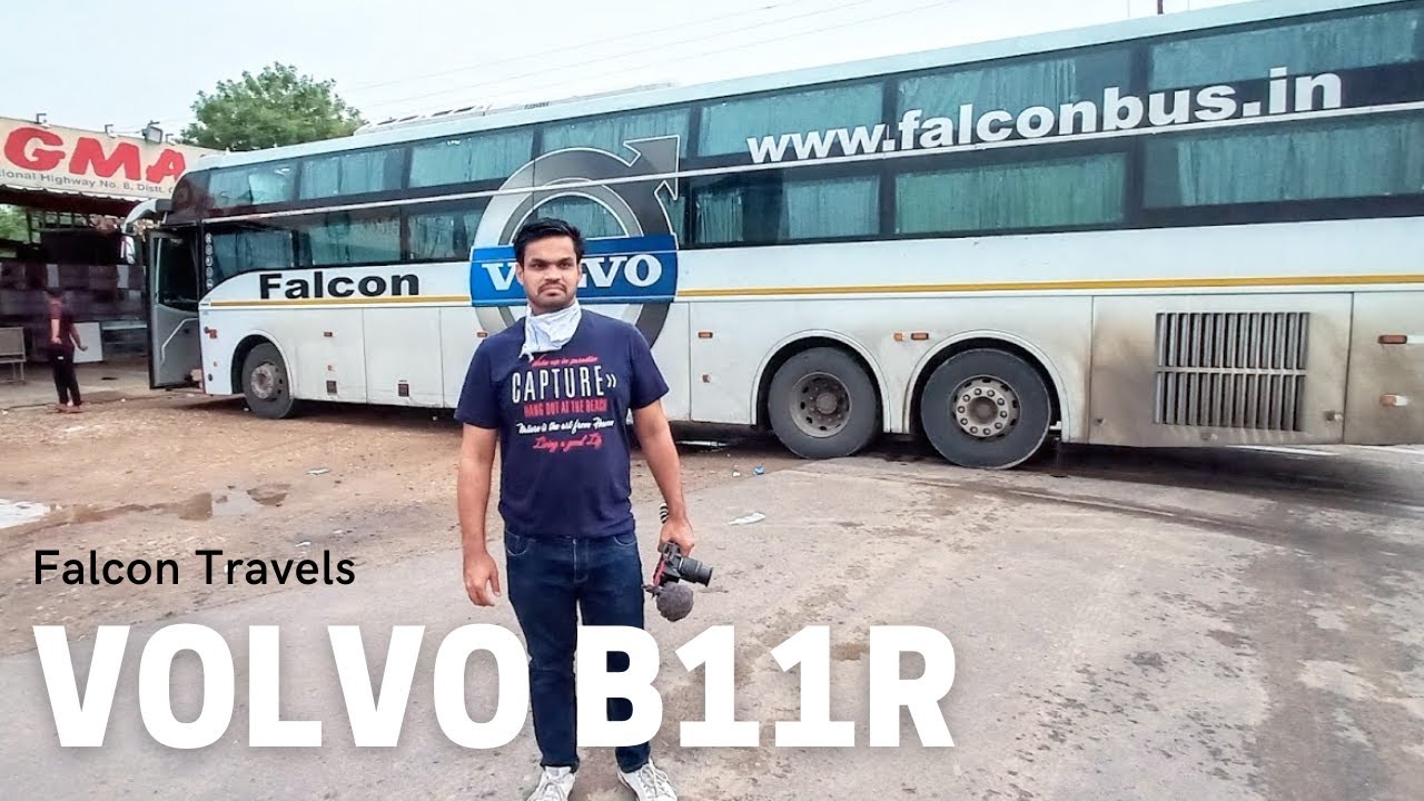 Mumbai to Udaipur Bus Journey in Falcon Travels Volvo B11R Multi Axle AC Sleeper