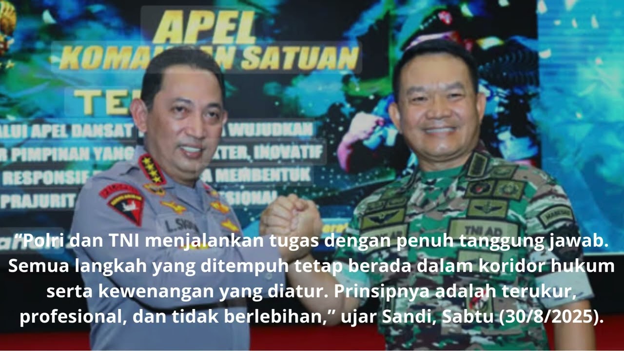 Polri Pastikan Penanganan Aksi Massa Sesuai Aturan Hukum dan SOP