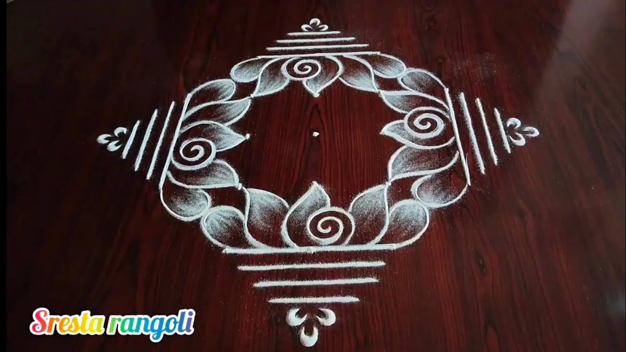 2 Friday special rangoli designs (5×3) dot's....