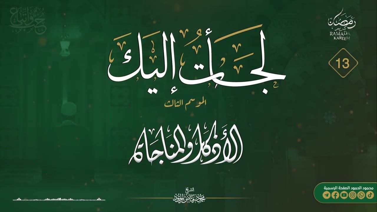 برنامج لجأت إليك || الموسم الثالث اليوم الثالث عشر || الشيخ محمود الحمود