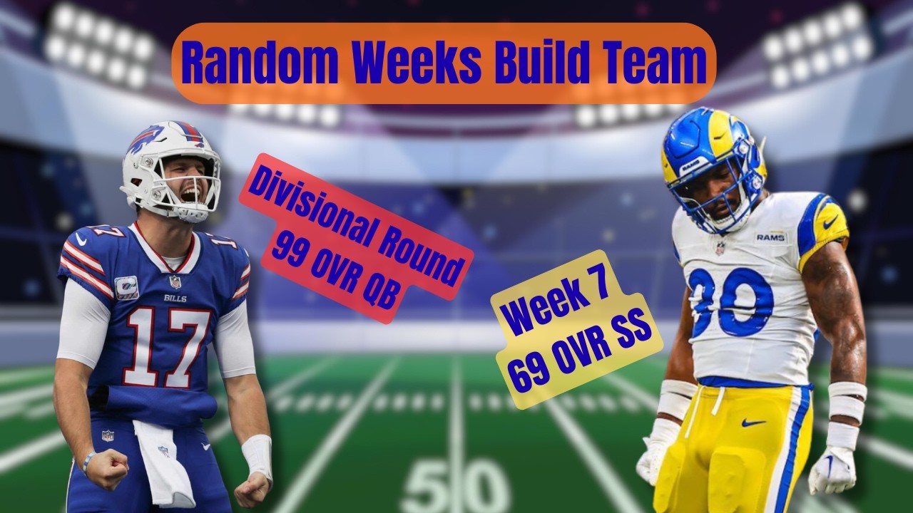 Random Weeks Build My NFL Team...