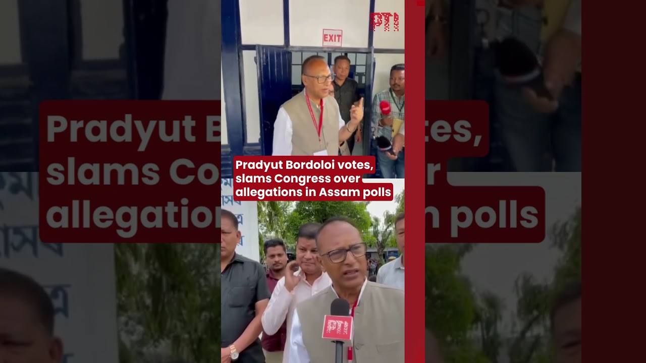 Pradyut Bordoloi votes, slams Congress over allegations in Assam polls