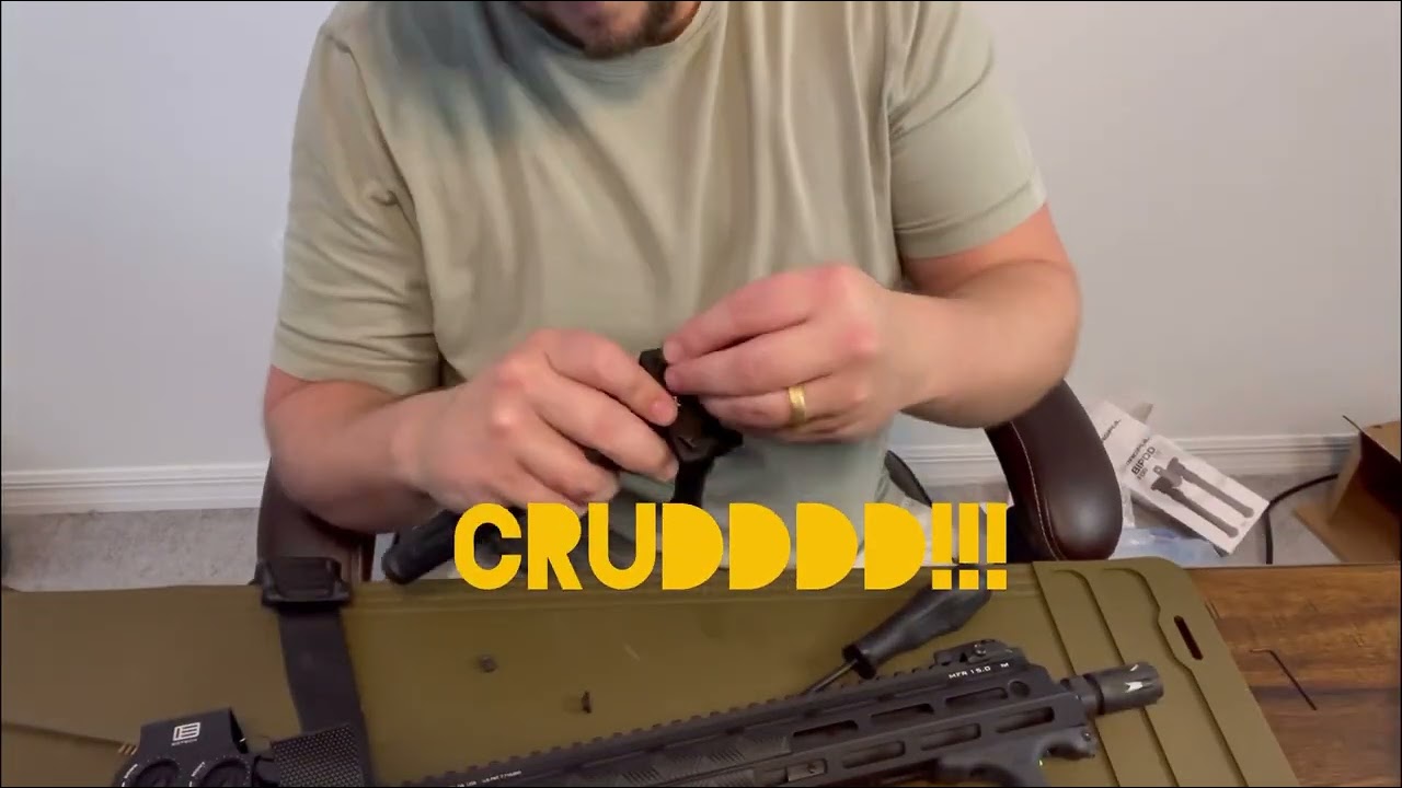 Magpul Bipod Install - AR15 M4 Mlok Bipod GUNS GUNS GUNS @gunmonkeymike @opticsplanet