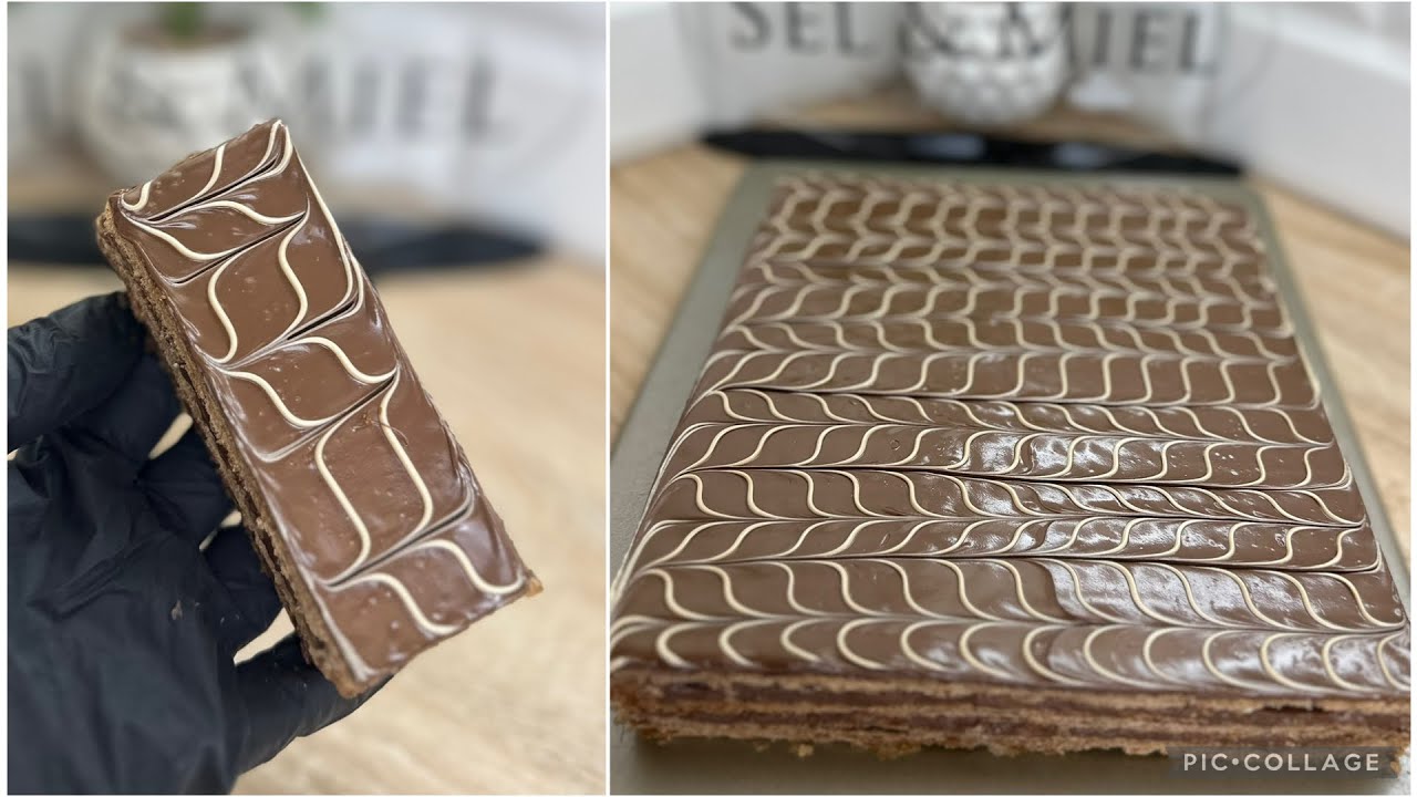 ميلفاي 100% شوكولا مع جميع اسرار العجينة المورقة و كريمة خفيفة ما تنشبعش ؛ بنة لا تقاوم 🍫♥️