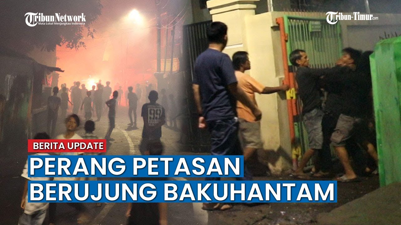 Perang Petasan Pemuda Jl Andi Mangerangi III Berujung Bakuhantam