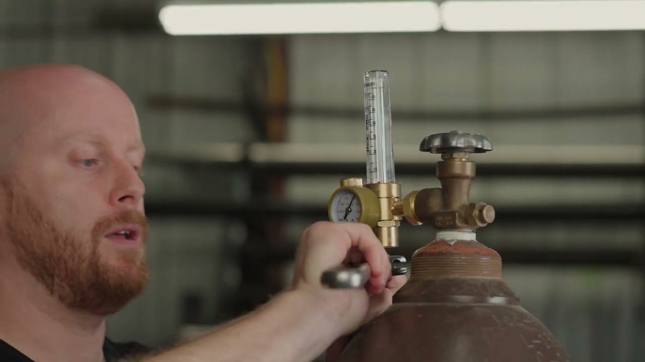How to Hook Up & Use The SPARC SP00005 Argon Flow Meter & Regulator (CGA-580) | MIG & TIG