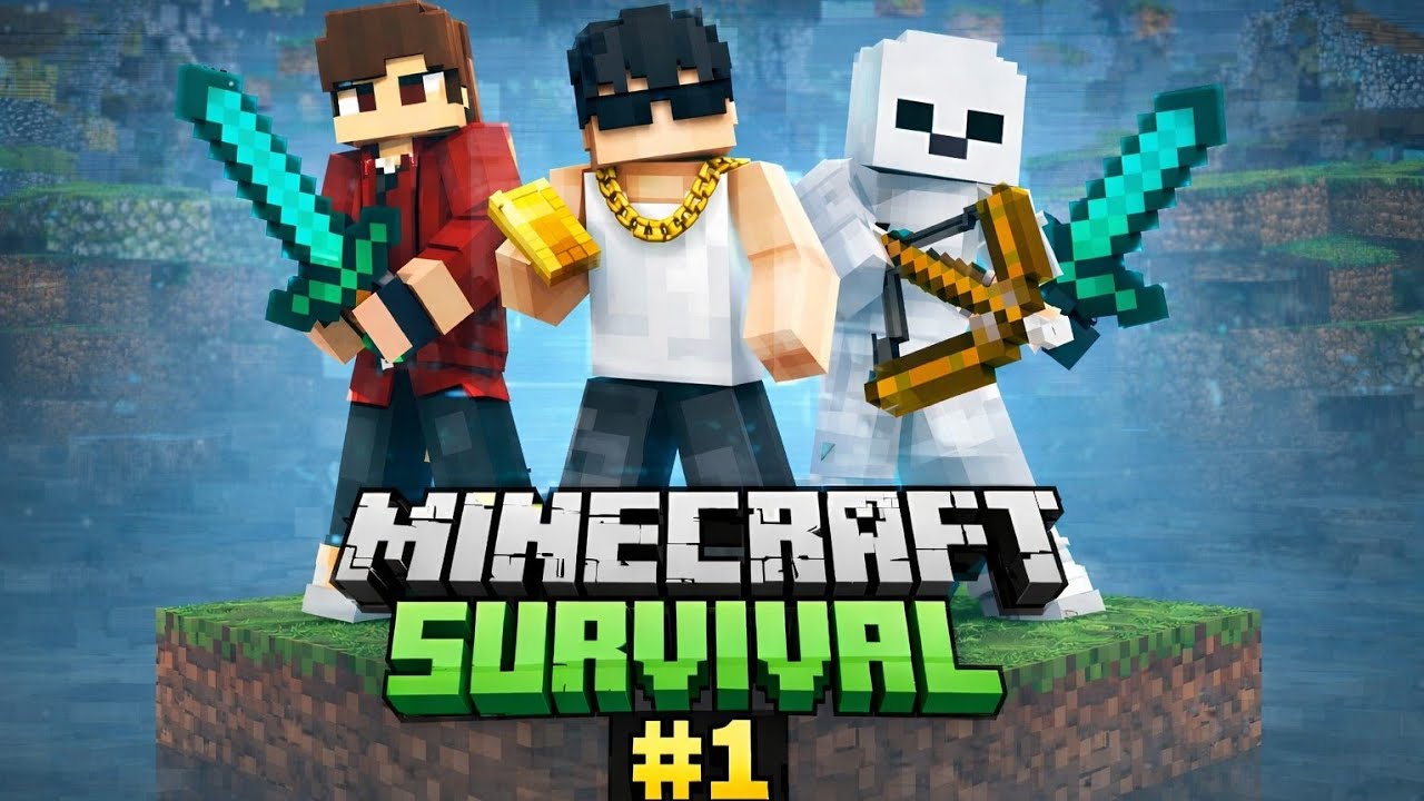 Minecraft Survival First Time 😱 | Pehli Baar Minecraft Khela | Hindi Gameplay #1