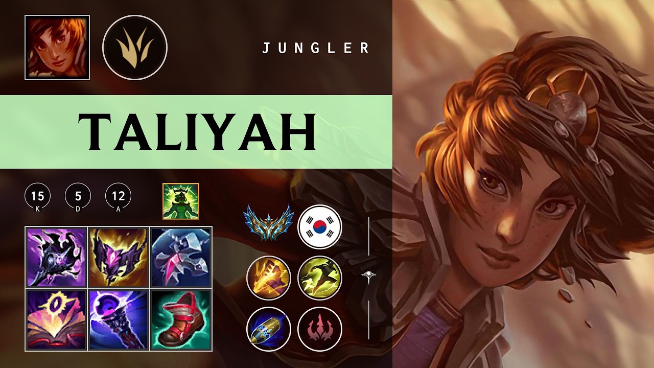 Taliyah Jungle vs Nidalee - KR Challenger Patch 26.05