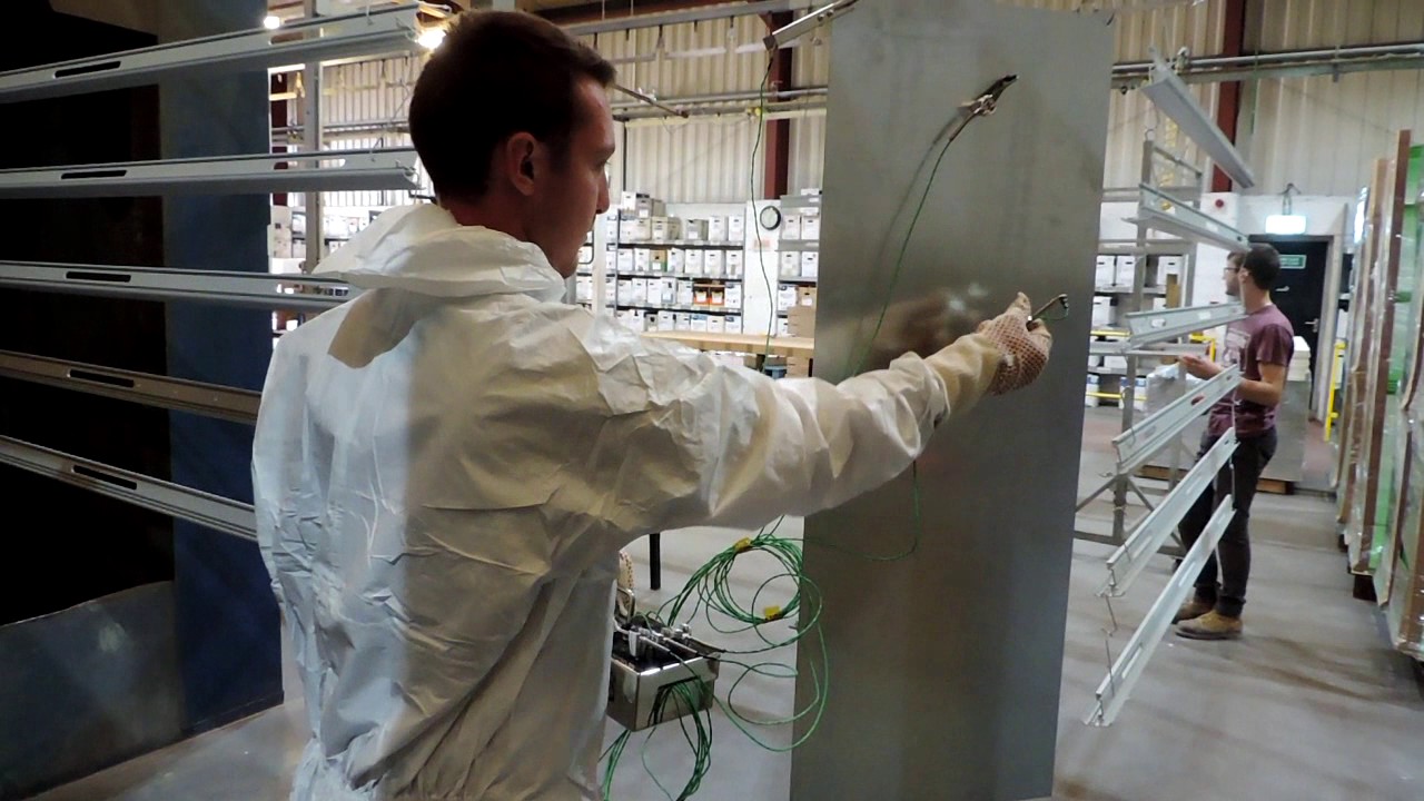 Measuring temperature profile in a paint / powder coat oven