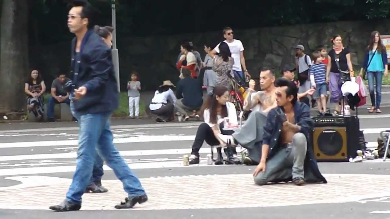 Rockabillies dancing in Yoyogi park