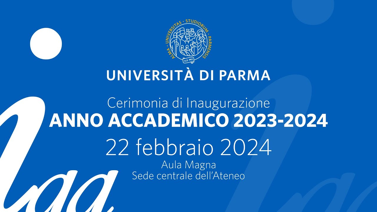 Cerimonia di Inaugurazione dell'anno accademico 2023-2024 dell'Università di Parma