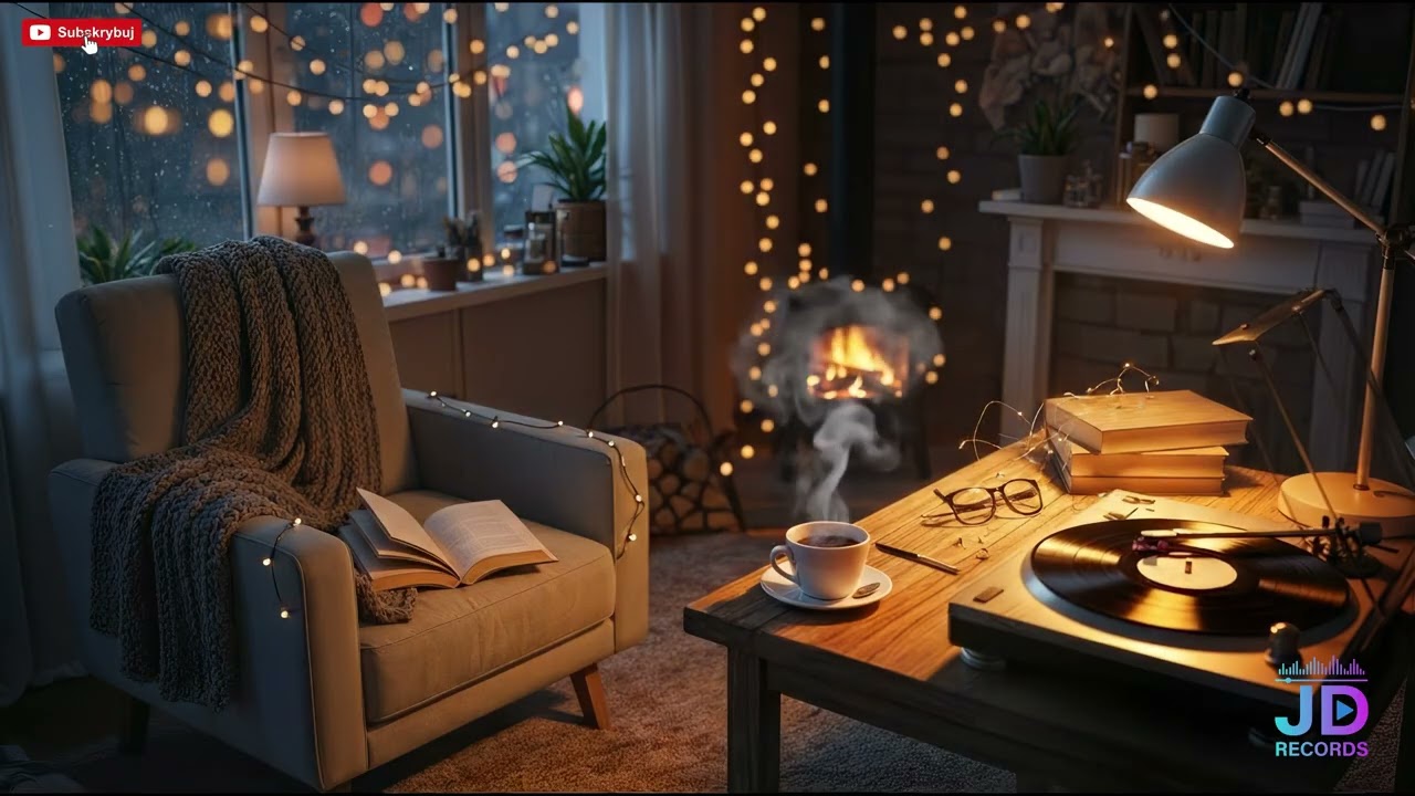 🌧️ Przytulna Nauka: Deszcz, Kominek i Spokojne Lo-Fi 📚 Muzyka do Pracy i Relaksu #lofi #chillhop