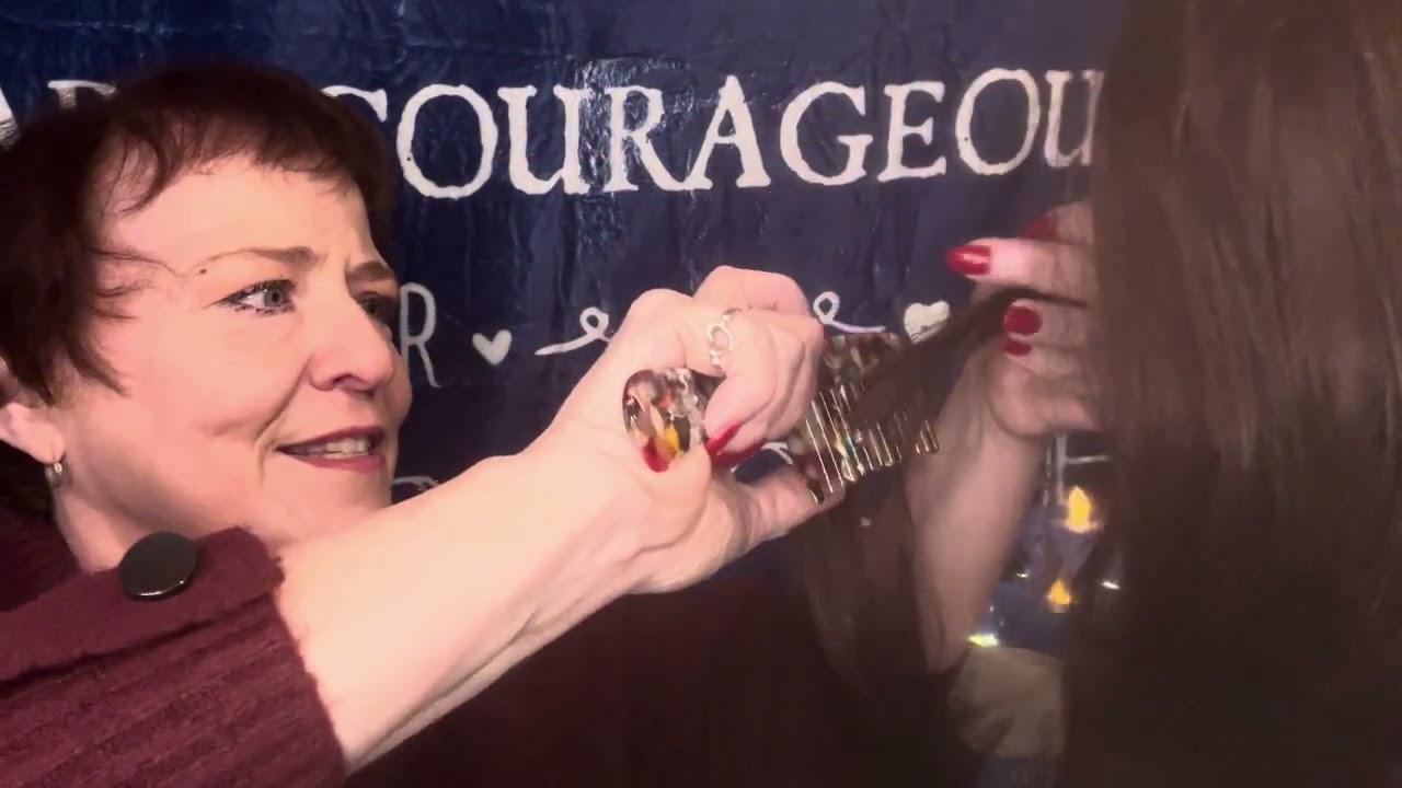ASMR- hairdressing/treatment roleplay - brushing Velcro, clips and tapping - hair play and wig play