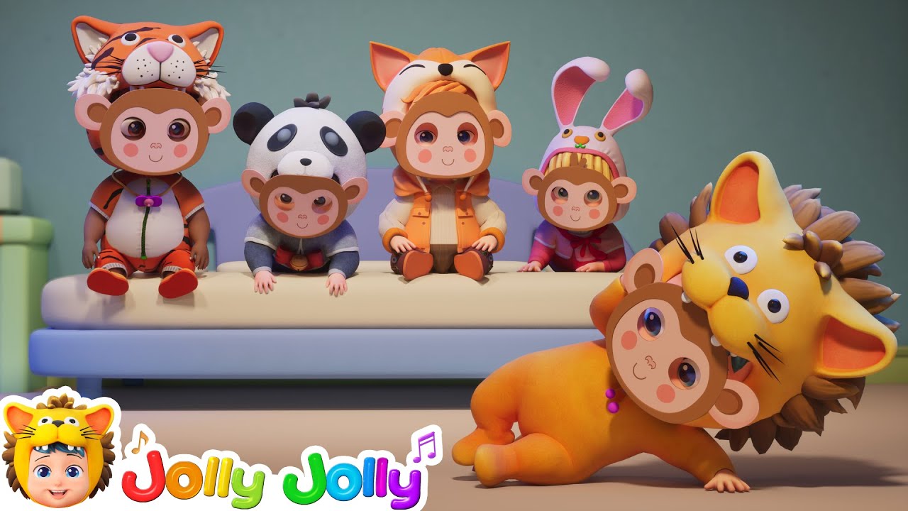 Jugar seguro | Cinco Monitos | Jolly Jolly en Español - Canciones Infantiles