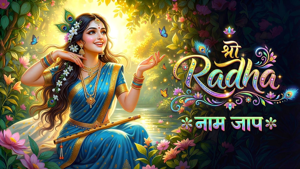 🌸Radha Naam Jaap 11000 बार | अखंड राधा नाम धुन | Radha Bhajan | Radhe Radhe🌸