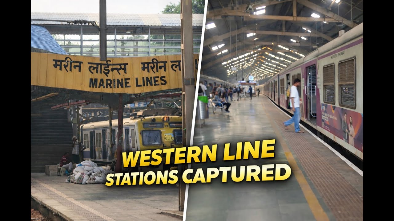 South Mumbai Railway Stations | Pure Vibes ✨#mumbailocal