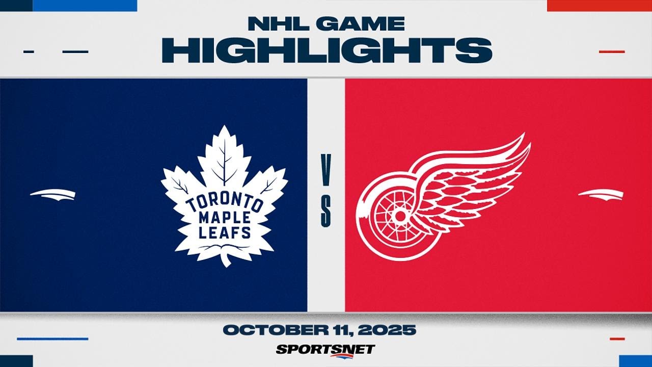 NHL Highlights | Maple Leafs vs. Red Wings - October 11, 2025