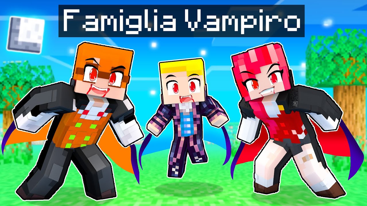 Diventiamo La Famiglia VAMPIRI Su Minecraft!