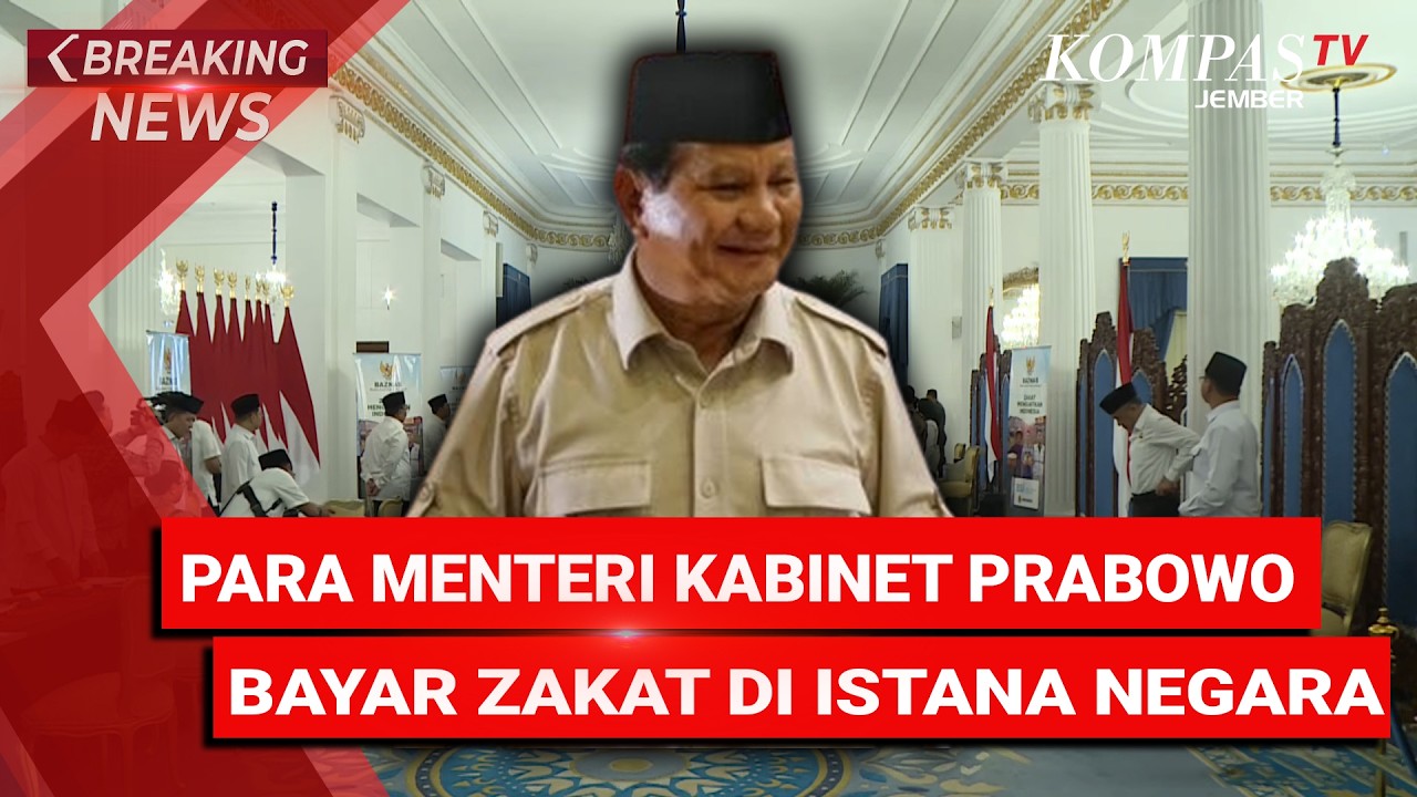 LIVE - Para Menteri Kabinet Prabowo Bayar Zakat Ke Baznas Di Istana Negara