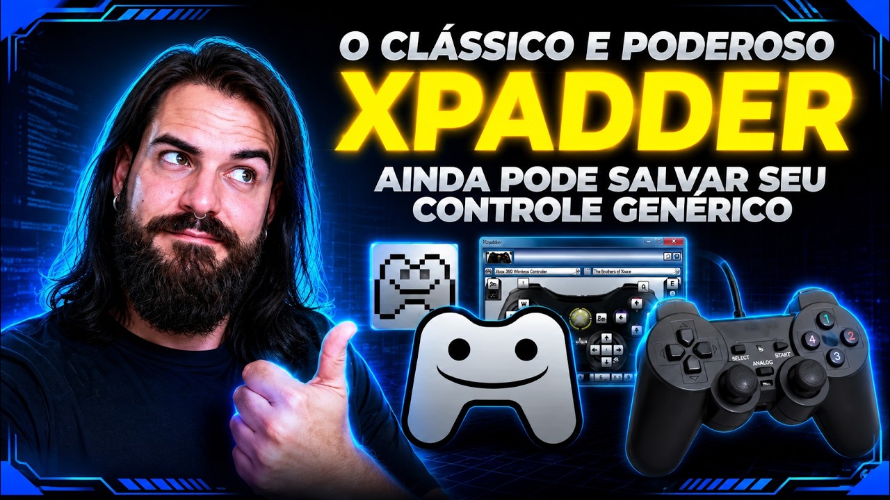 COMO BAIXAR e CONFIGURAR o XPADDER em 2025 – Faça SEU CONTROLE GENÉRICO funcionar em QUALQUER JOGO!