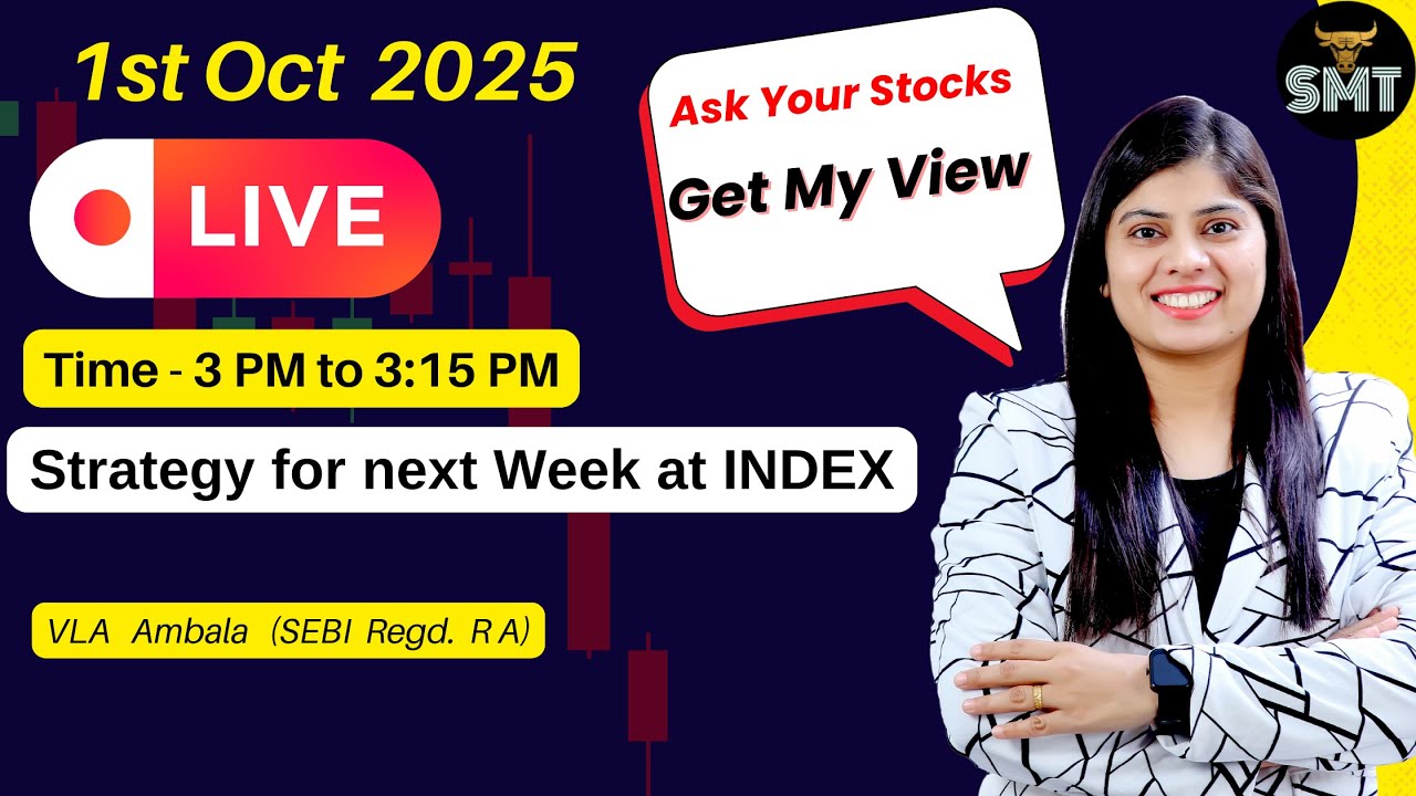 1st Oct 2025  Live Trading Session with Sebi Registered Research Analyst | VLA Ambala | Live Session