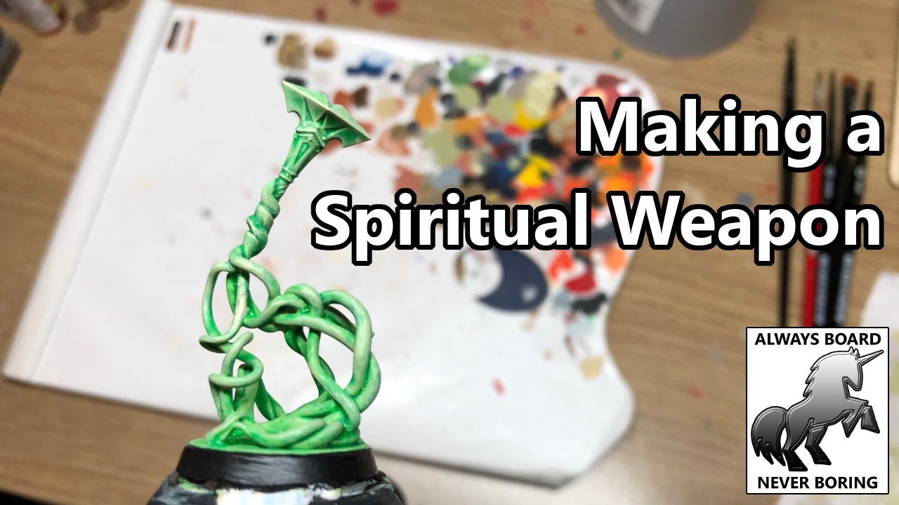 How to Make a Spiritual Weapon Miniature for Dungeons and Dragons Using Green Stuff