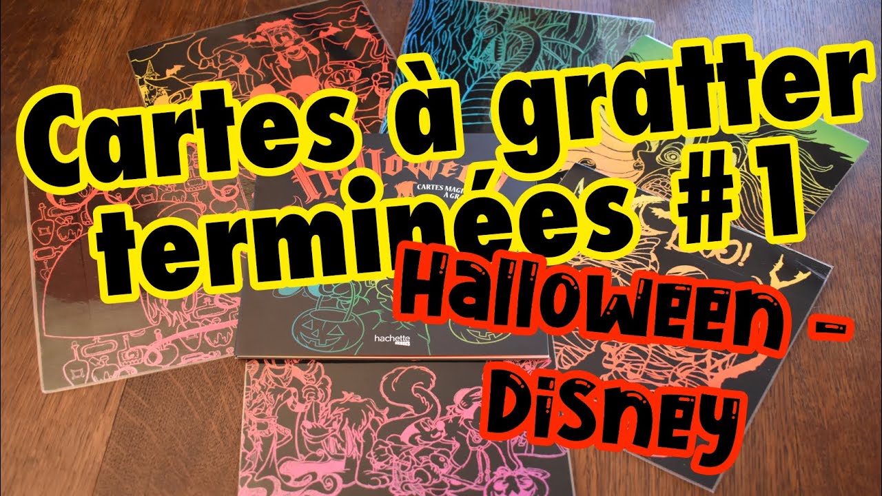 CARTES A GRATTER TERMINEES - SET HALLOWEEN DISNEY HACHETTE HEROES 🖍 Les Passions de Jess